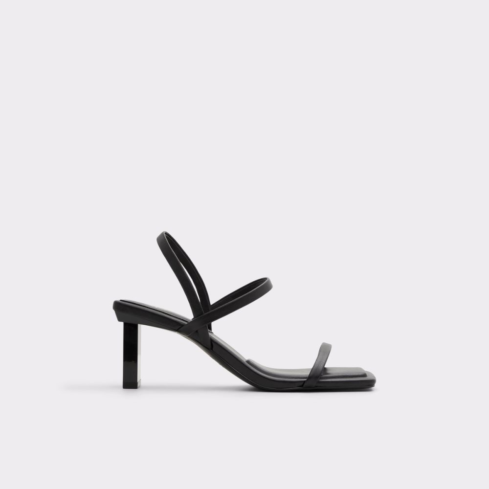 Zapatos Tacon Bloque Aldo Lokurr Sling Back Tacón Sandal Negros | 12RYEOKWS