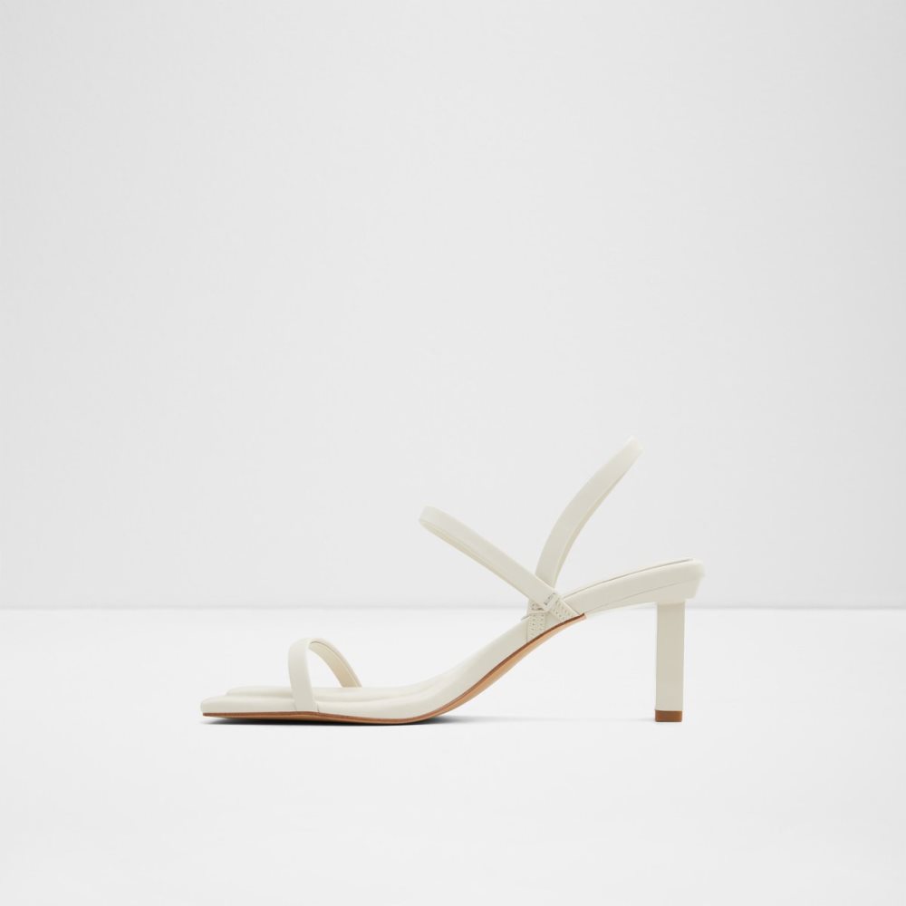 Zapatos Tacon Bloque Aldo Lokurr Sling Back Tacón Sandal Blancos | 38DXGIRFT