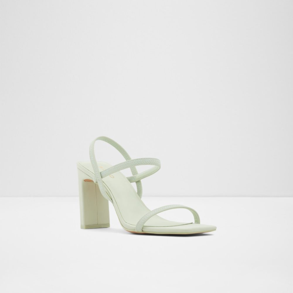 Zapatos Tacon Bloque Aldo Okurr Tiras High Sandal - Verdes Claro | 81YLCQUAX