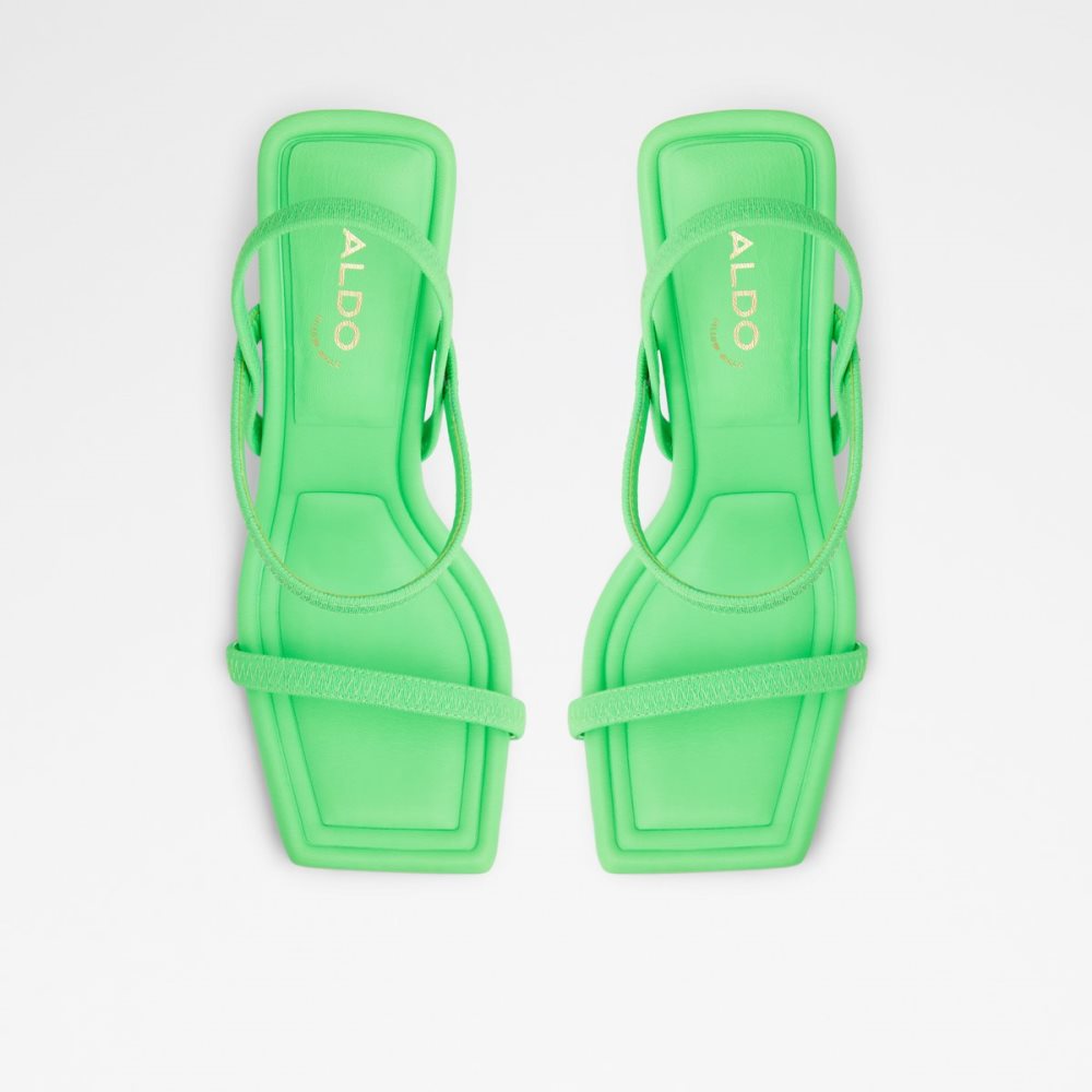 Zapatos Tacon Bloque Aldo Okurra Tiras Tacón Sandal Verdes Claro | 36NYCVEPG