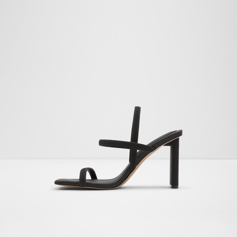 Zapatos Tacon Bloque Aldo Okurra Tiras Tacón Sandal Negros | 96SUDQTOY