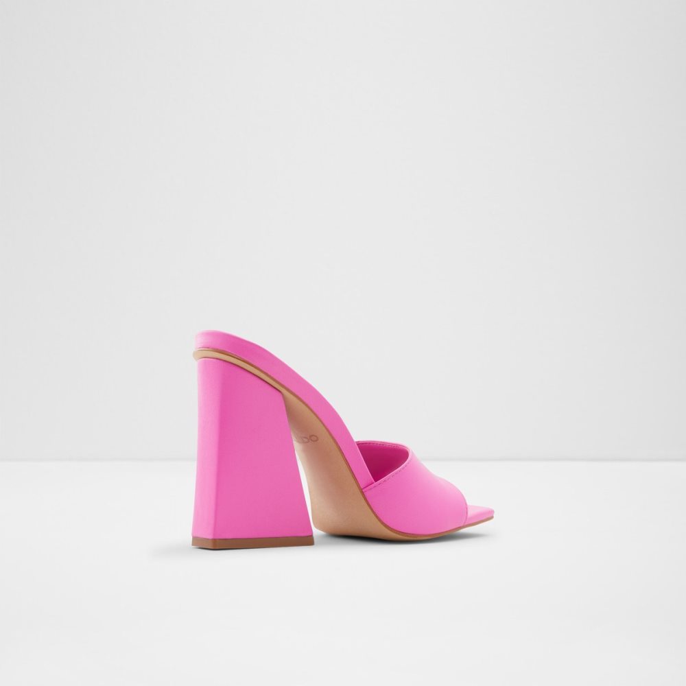 Zapatos Tacon Bloque Aldo Prisma High Mule Fucsia | 57VFPSKNG