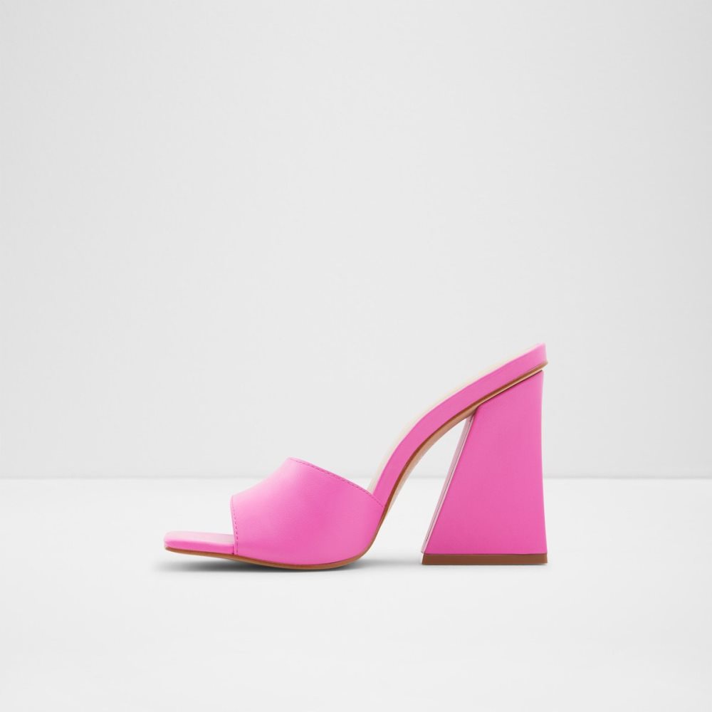 Zapatos Tacon Bloque Aldo Prisma High Mule Fucsia | 57VFPSKNG