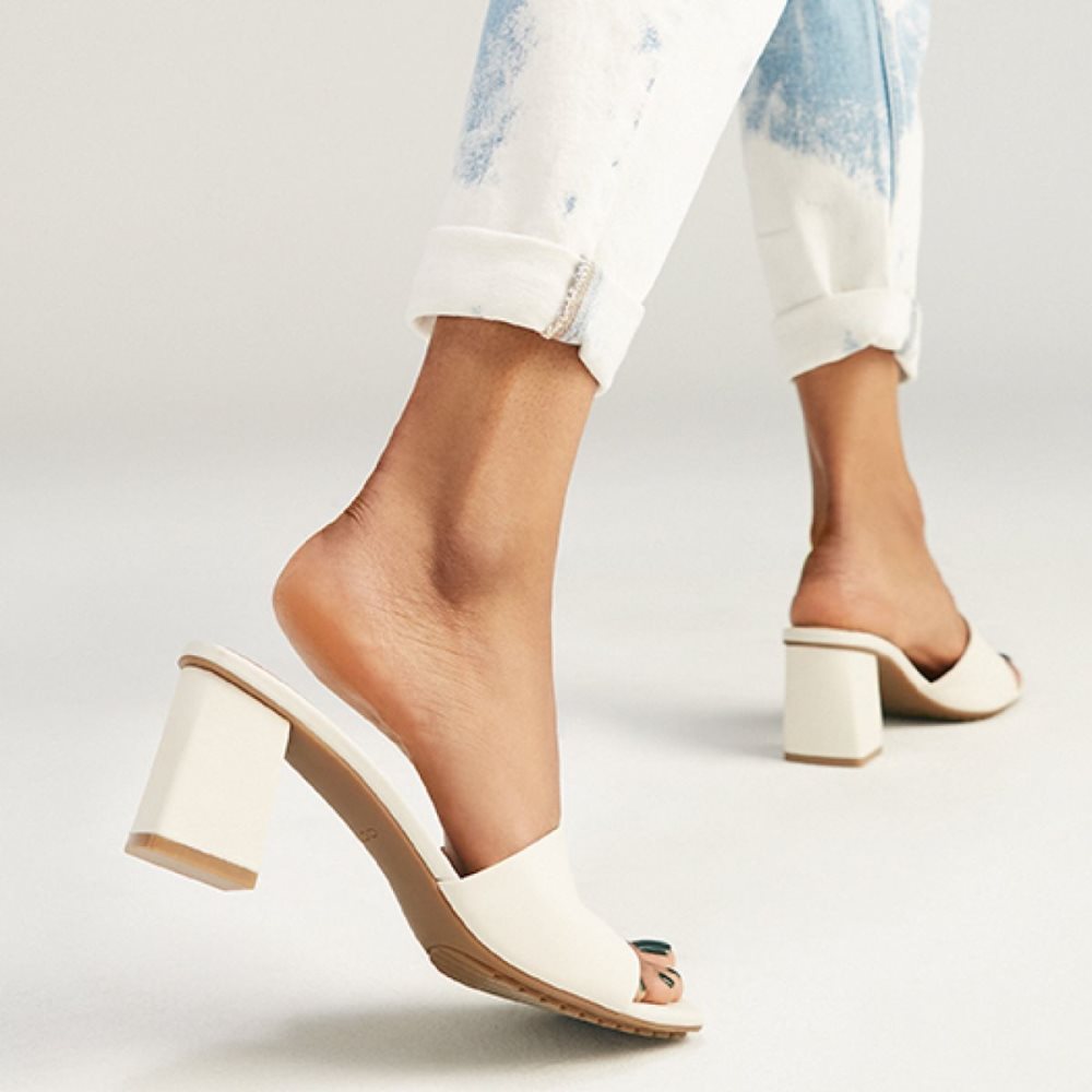 Zapatos Tacon Bloque Aldo Velalith High Sandal - Blancos | 85LFXEQUI