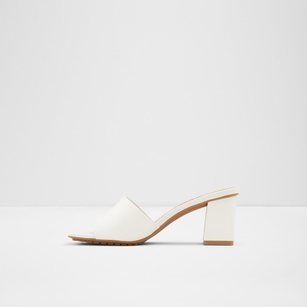 Zapatos Tacon Bloque Aldo Velalith High Sandal - Blancos | 85LFXEQUI