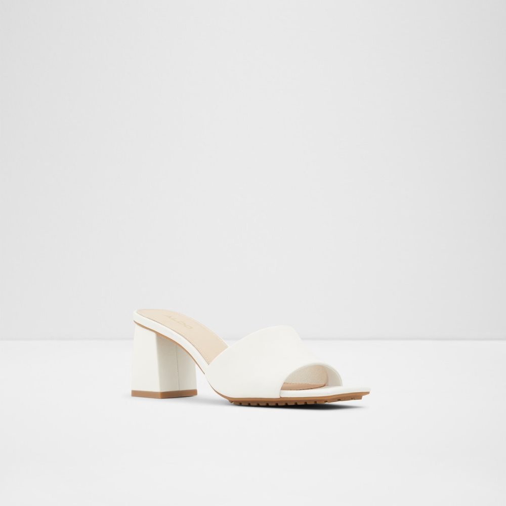 Zapatos Tacon Bloque Aldo Velalith High Sandal - Blancos | 85LFXEQUI